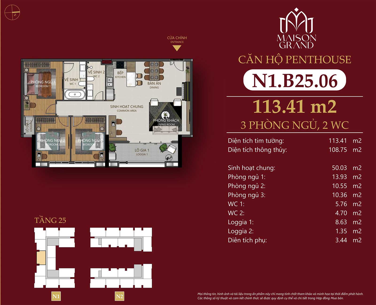 Penthouse Maison Grand – Không gian sống cao cấp giữa đô thị cảng
