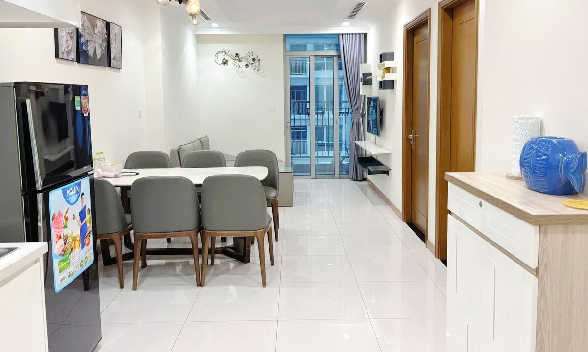 Vinhomes Central Park cho thuê căn hộ 1 phòng ngủ full nội thất lầu cao mát