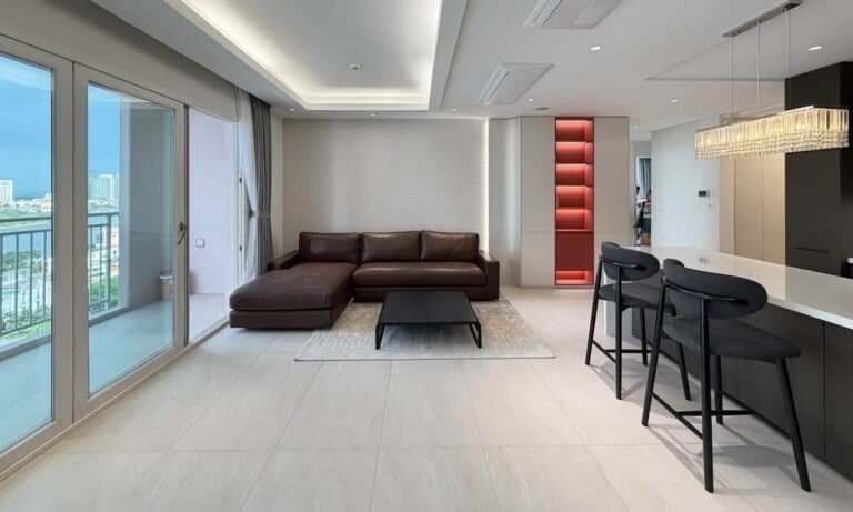 Xi Riverview cho thuê căn hộ 3 phòng ngủ nội thất đẹp lầu cao view sông