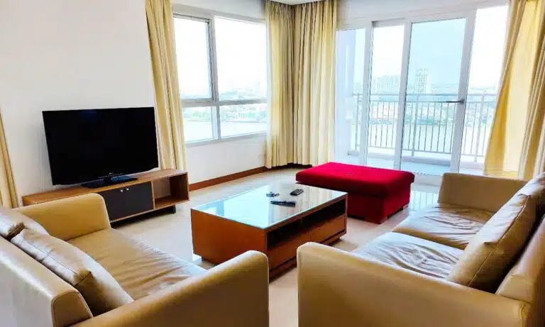 Xi Riverview cho thuê căn hộ 3 phòng ngủ đầy đủ nội thất lầu cao view sông