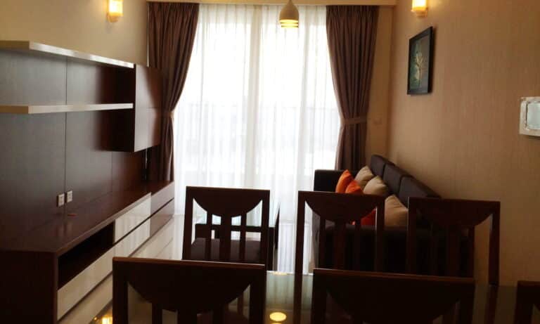 Thảo Điền Pearl cho thuê căn 2 phòng ngủ đủ nội thất lầu cao view sông L81
