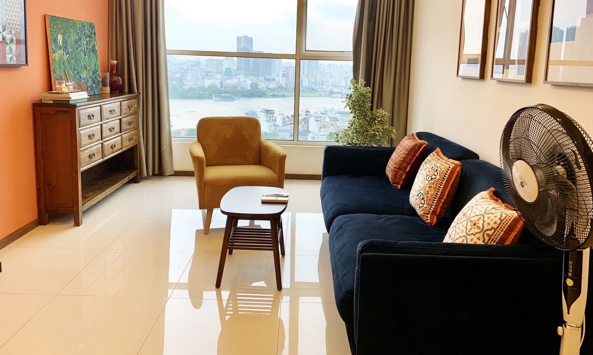 Thảo Điền Pearl bán căn hộ 2 phòng ngủ 95m2 nội thất lầu cao view sông L81