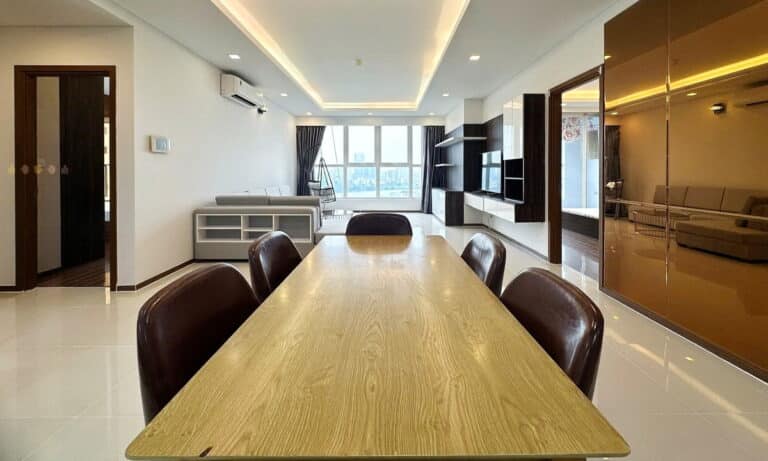 Thảo Điền Pearl cho thuê căn hộ 3 phòng đủ nội thất lầu cao view sông L81