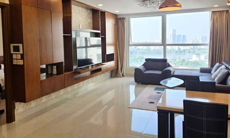 Thảo Điền Pearl cho thuê căn 3 phòng ngủ full nội thất lầu cao view sông L81