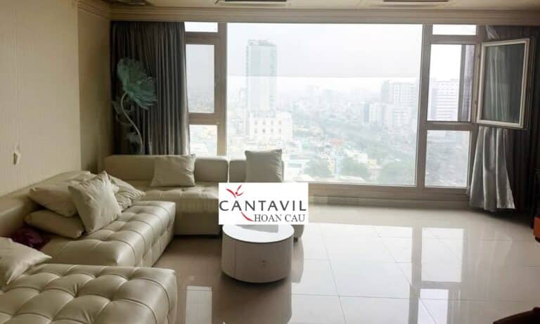Cantavil Hoàn Cầu cho thuê căn hộ 3 phòng ngủ đủ nội thất lầu cao thoáng