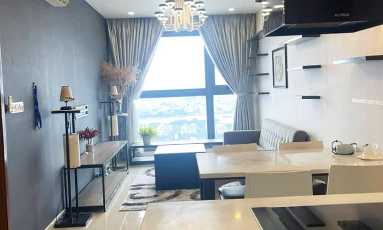 Pearl Plaza cho thuê căn hộ 1 phòng ngủ đủ nội thất lầu cao view sông L81