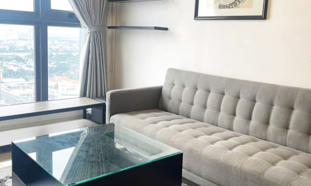 Pearl Plaza cho thuê căn hộ 1 phòng ngủ đủ nội thất lầu cao view sông L81