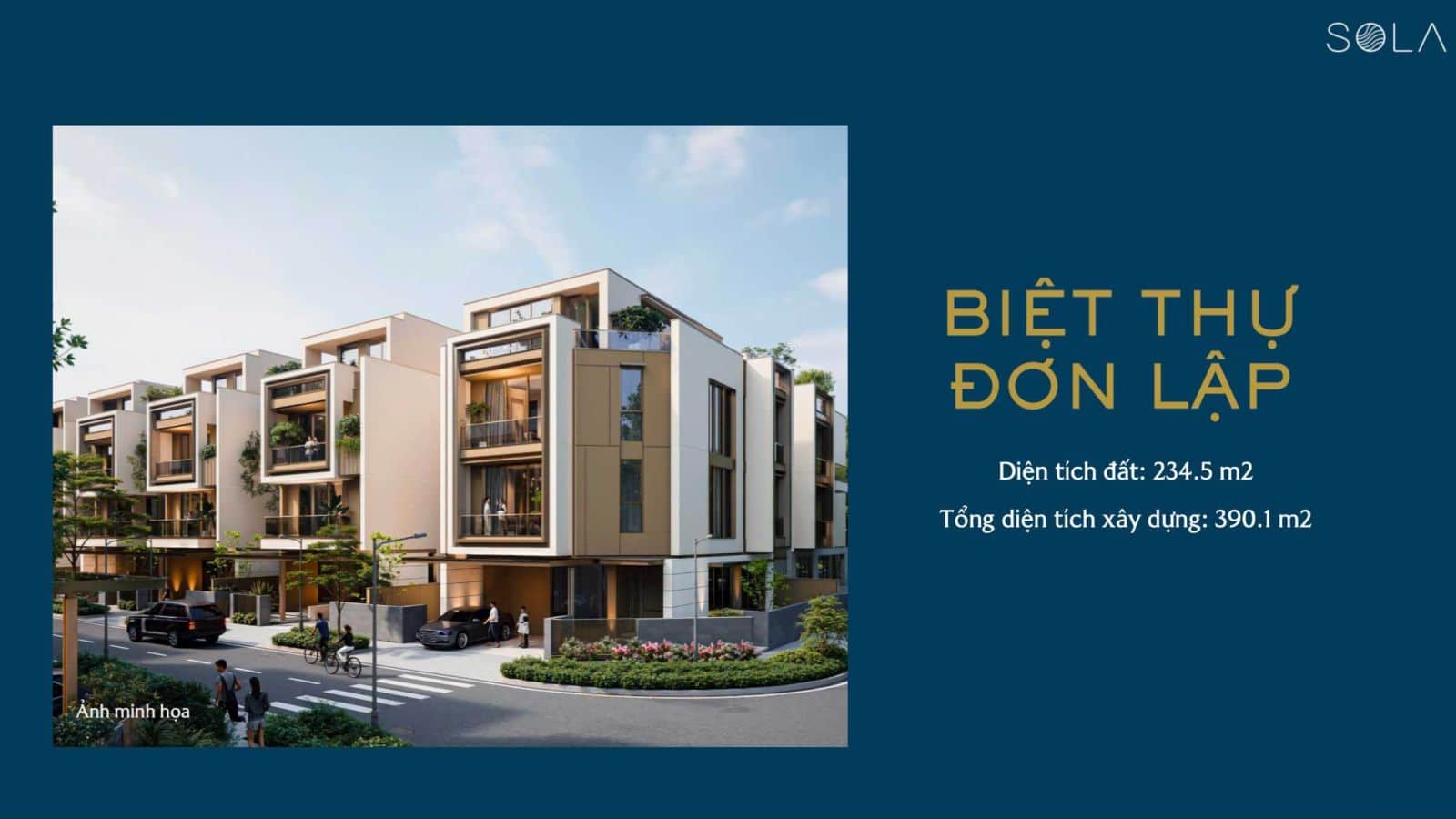 Mặt bằng Sola The Global City: Layout biệt thự, nhà phố