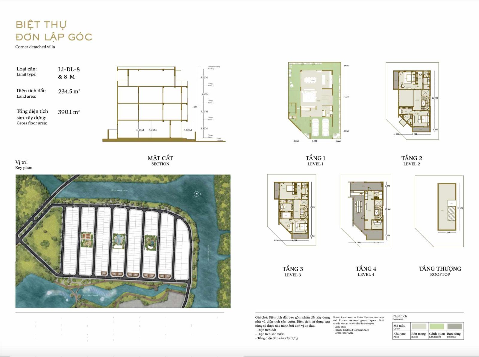 Mặt bằng Sola The Global City: Layout biệt thự, nhà phố