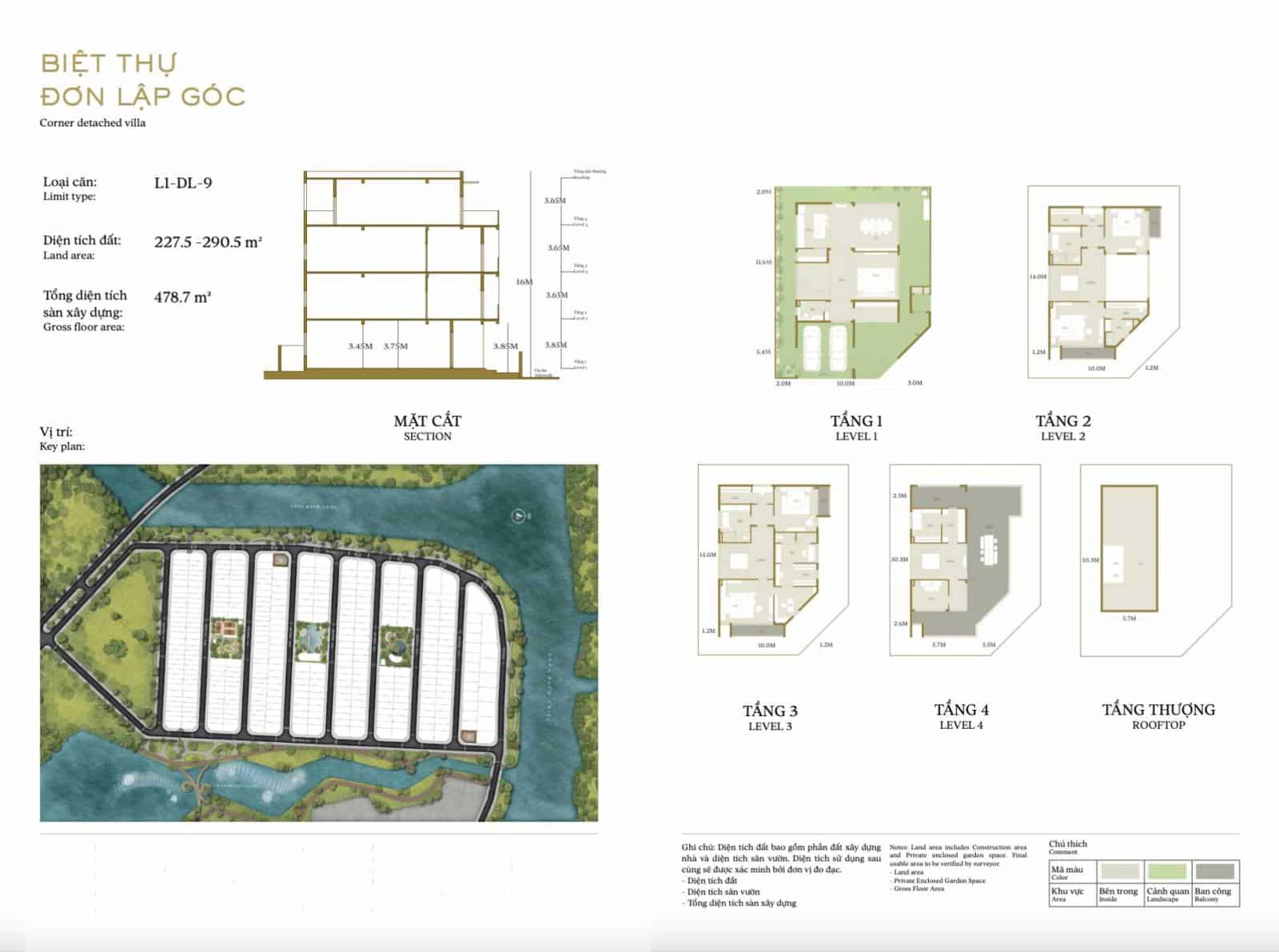 Mặt bằng Sola The Global City: Layout biệt thự, nhà phố