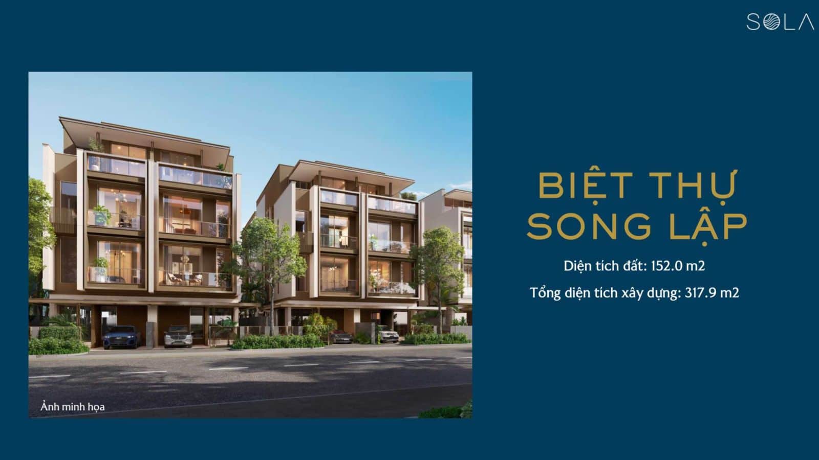 Mặt bằng Sola The Global City: Layout biệt thự, nhà phố