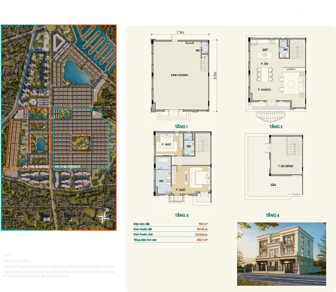 Mặt bằng Vinhomes Green City: Chi tiết từng phân khu