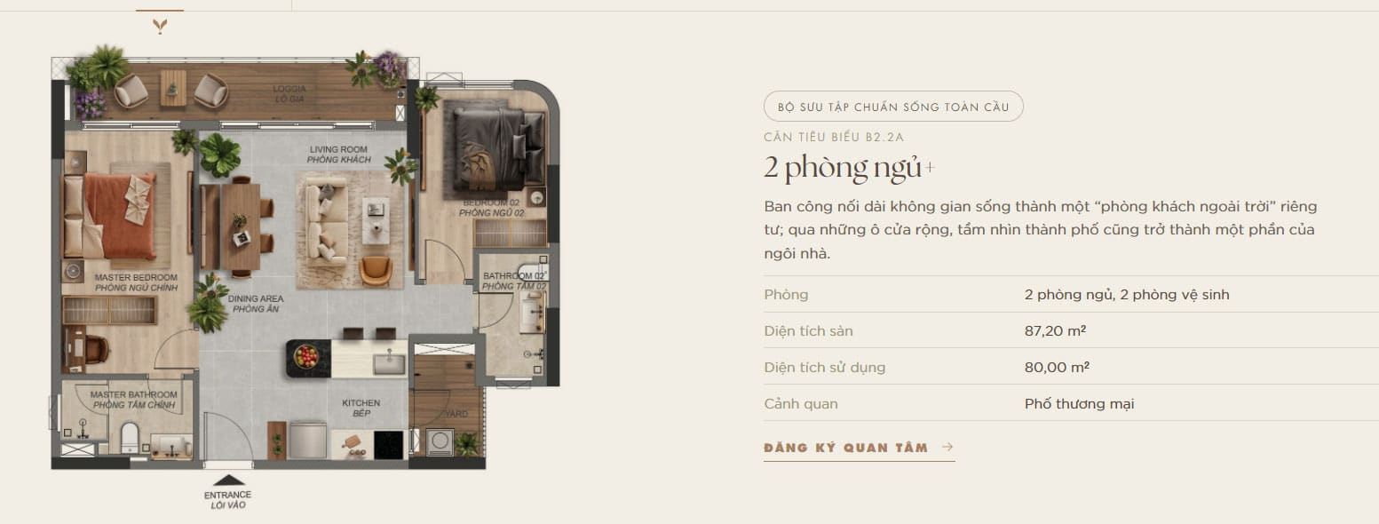 Mặt bằng căn hộ Norton Park: Diện tích, Layout mới nhất