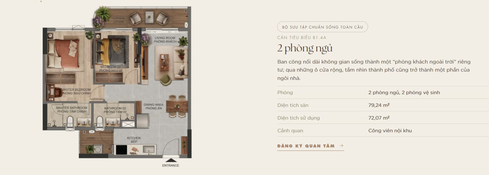 Mặt bằng căn hộ Norton Park: Diện tích, Layout mới nhất