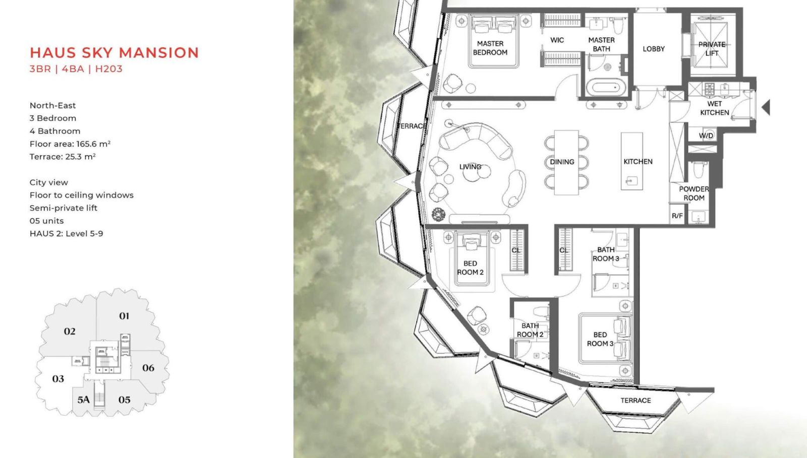 Mặt bằng Haus Đà Lạt: Chi tiết layout 3 tòa tháp
