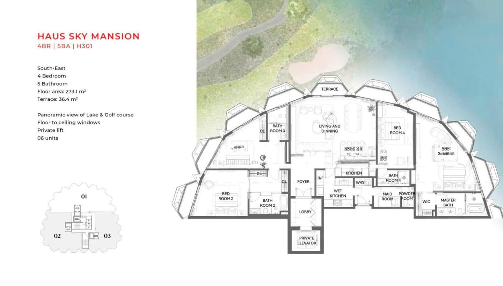 Mặt bằng Haus Đà Lạt: Chi tiết layout 3 tòa tháp