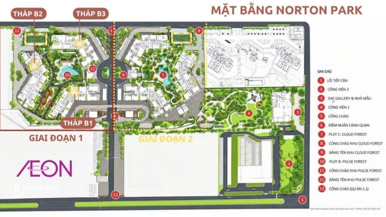 Mặt bằng căn hộ Norton Park: Diện tích, Layout mới nhất