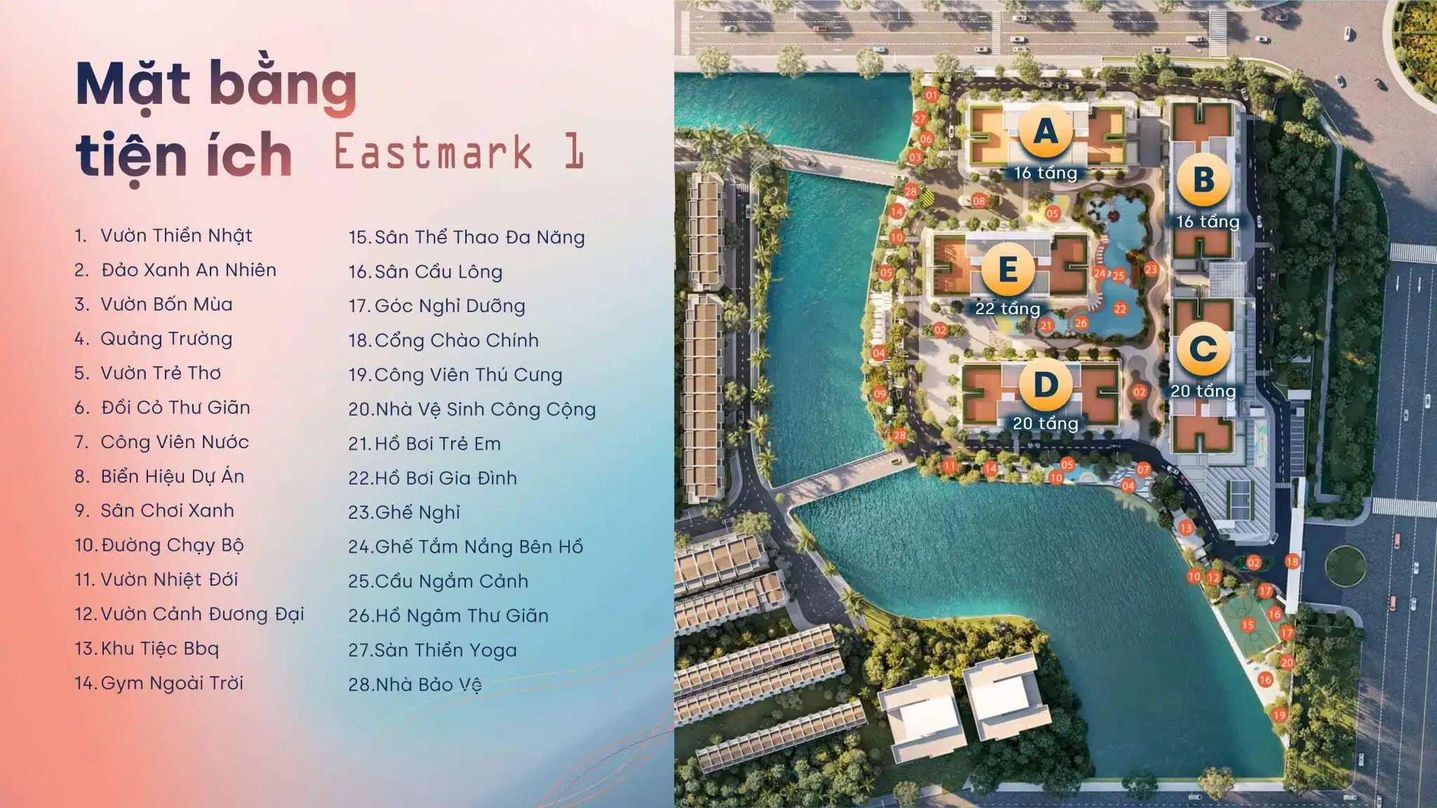 Mặt bằng căn hộ MT Eastmark City: Layout 1PN, 2PN, 3PN