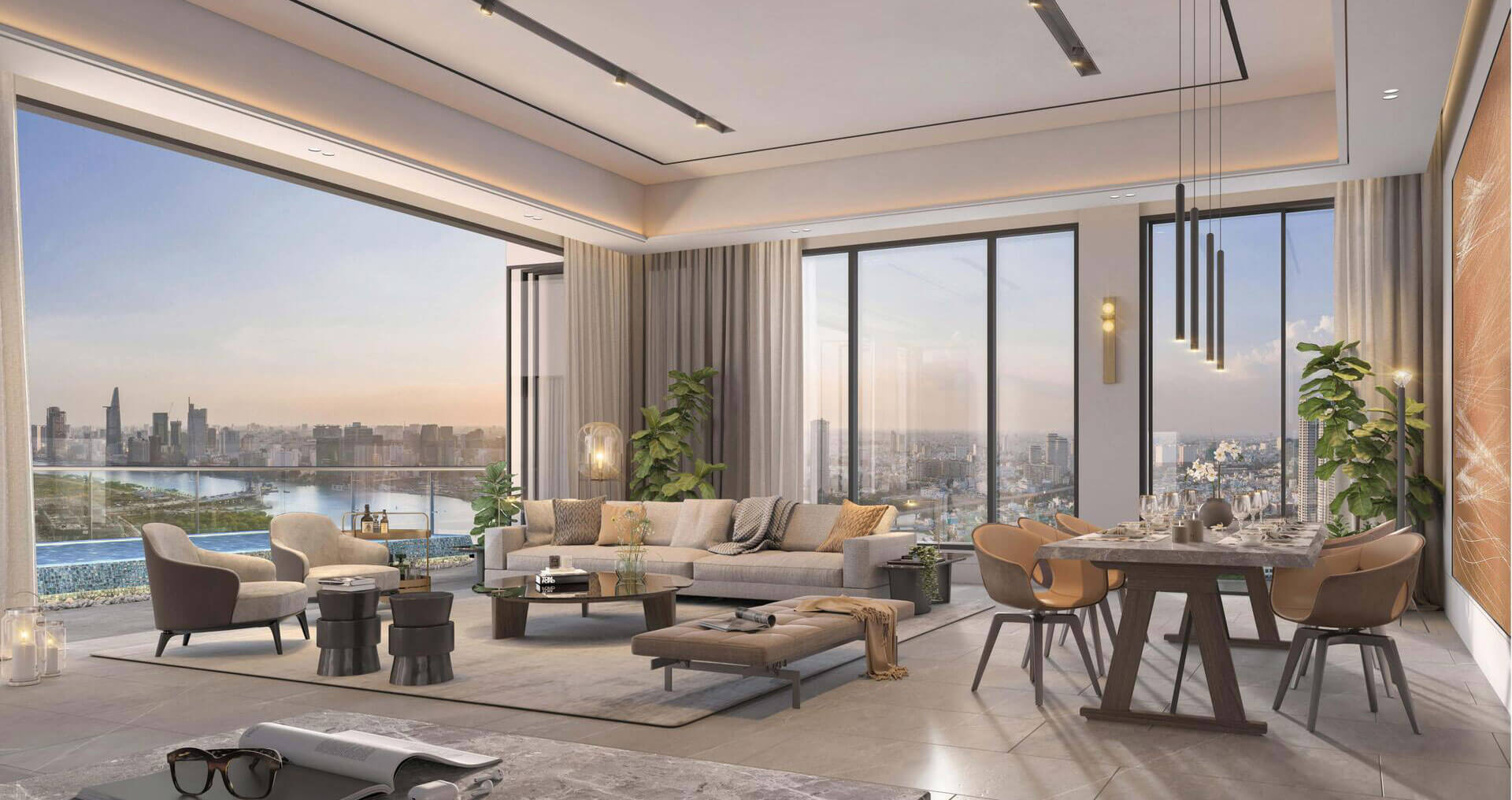 Penthouse The River Thủ Thiêm: Căn hộ đỉnh cao bên sông Sài Gòn